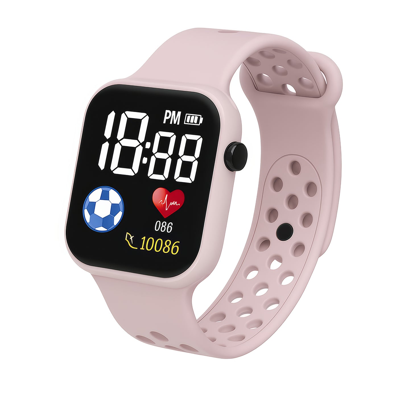 Montre Digitale LED Enfant – Sport & Étanche, Bracelet Silicone