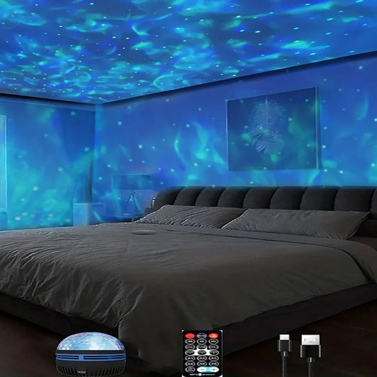 Projecteur Galaxie LED 🌠 – Lampe de Nuit & Décor de Chambre | Effets Étoiles & Aurores | Enfant & Adulte