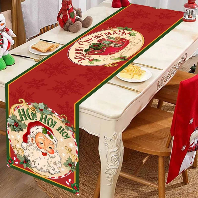 Chemin de Table de Noël 2025 – Polyester 35×180 cm