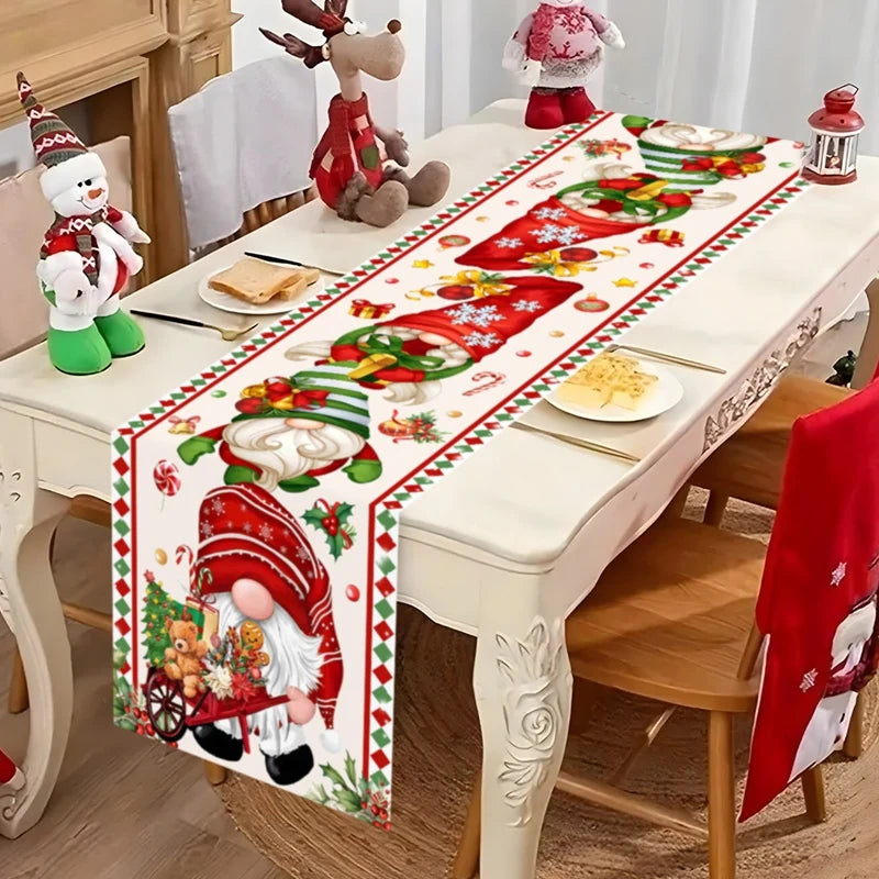 Chemin de Table de Noël 2025 – Polyester 35×180 cm