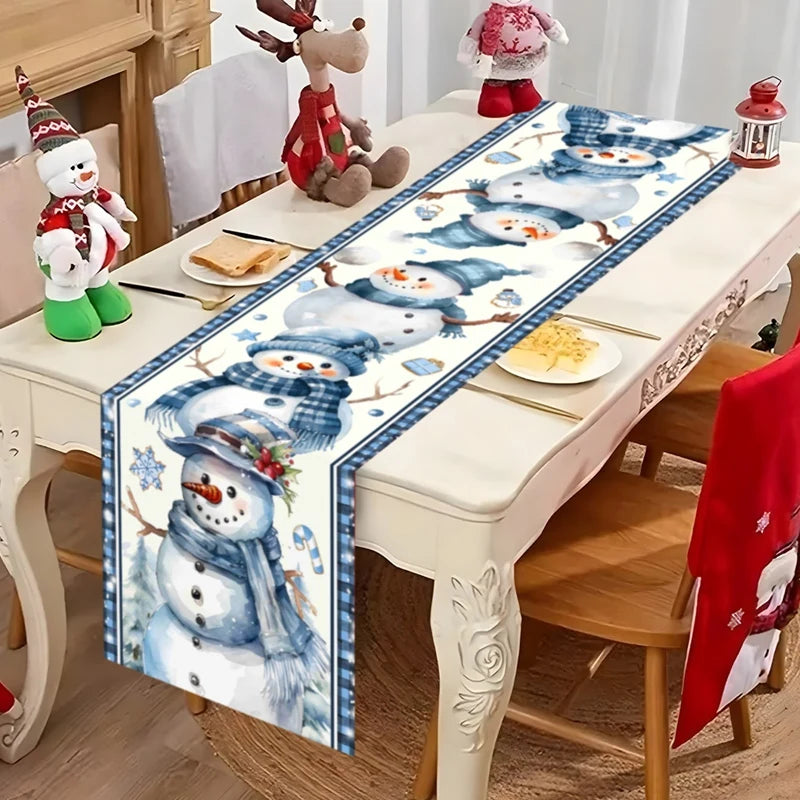Chemin de Table de Noël 2025 – Polyester 35×180 cm