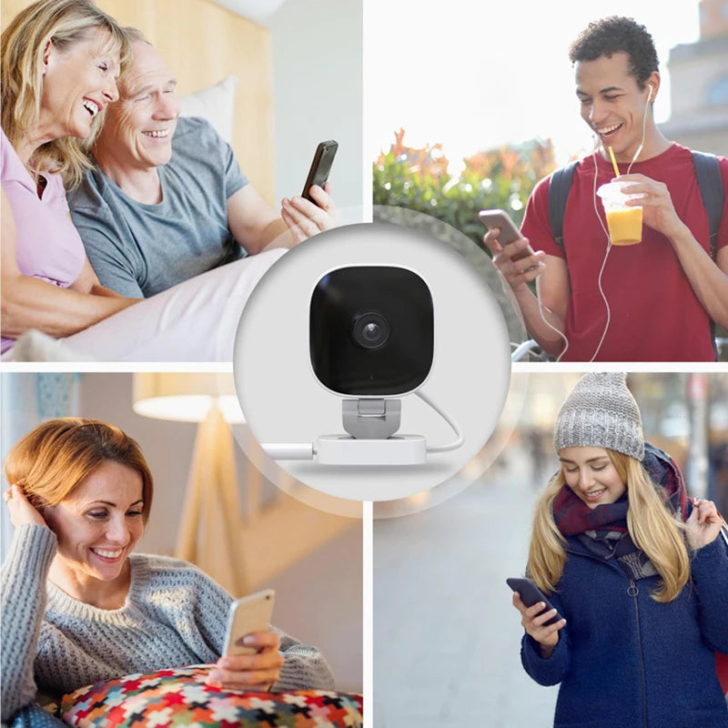 Mini Caméra de Surveillance 4K – WiFi, Vision Nocturne Couleur, Waterproof IP65, Détection de Mouvement