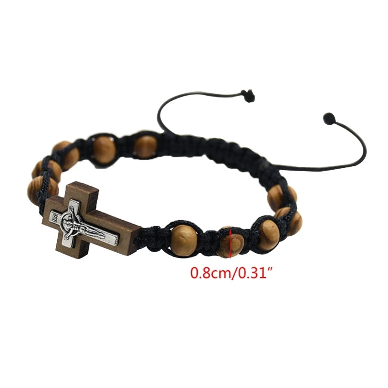 Bracelet Chapelet en Bois