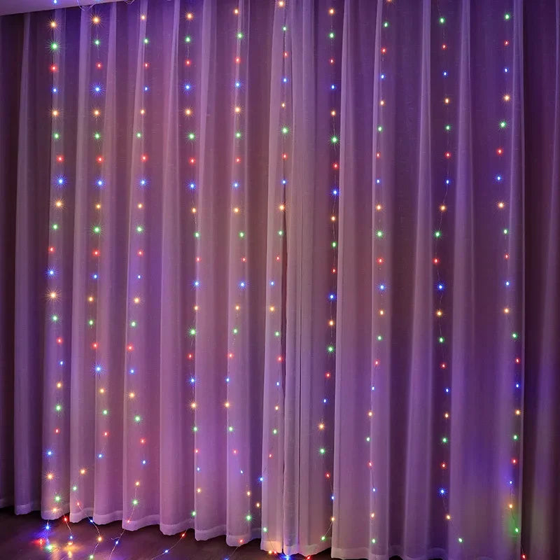 Guirlande Rideau LED USB avec Télécommande – 3/4/6M, 8 Modes, Étanche IP65 | Déco Chambre, Fêtes & Mariage