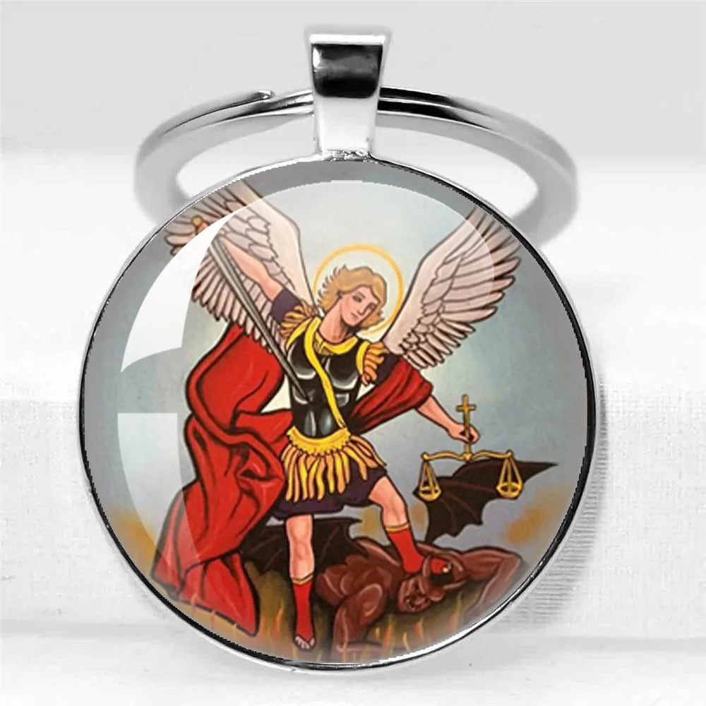 Porte-clés Archange Saint Michel / Protection Chrétienne