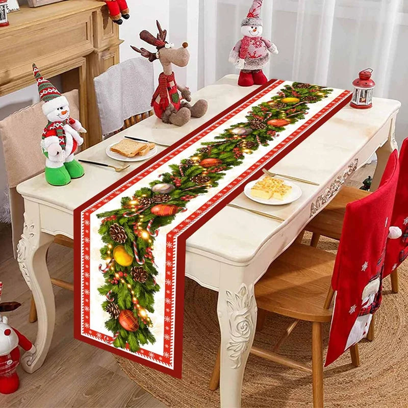 Chemin de Table de Noël 2025 – Polyester 35×180 cm
