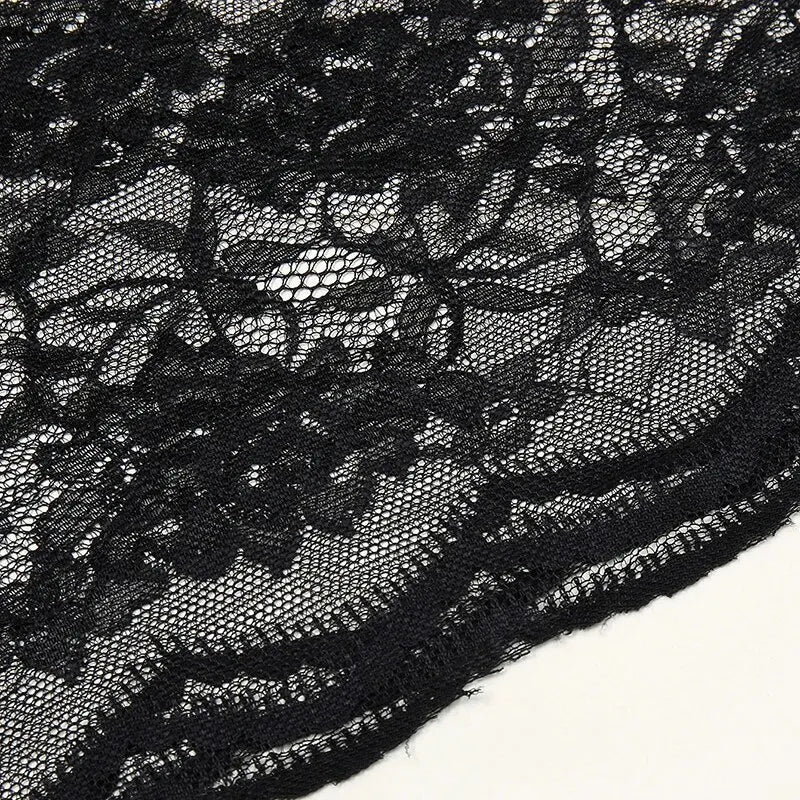 Foulard voile femme en dentelle brodée – châle d’église et mariage 53×55 cm