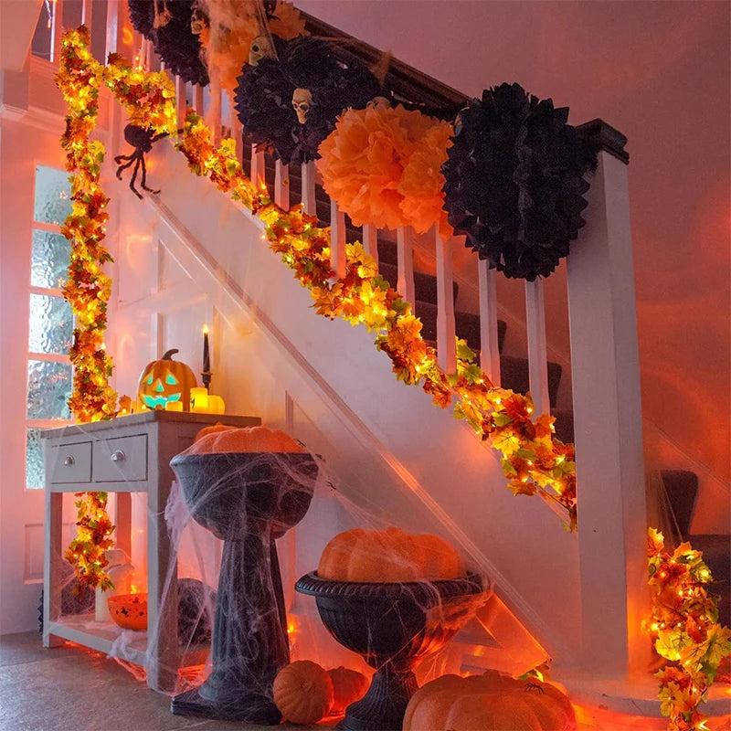 Guirlande d’Automne Feuilles d’Érable (200 cm)