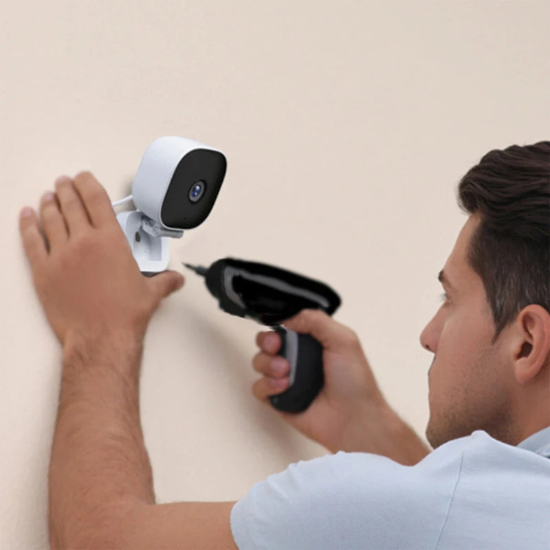 Mini Caméra de Surveillance 4K – WiFi, Vision Nocturne Couleur, Waterproof IP65, Détection de Mouvement