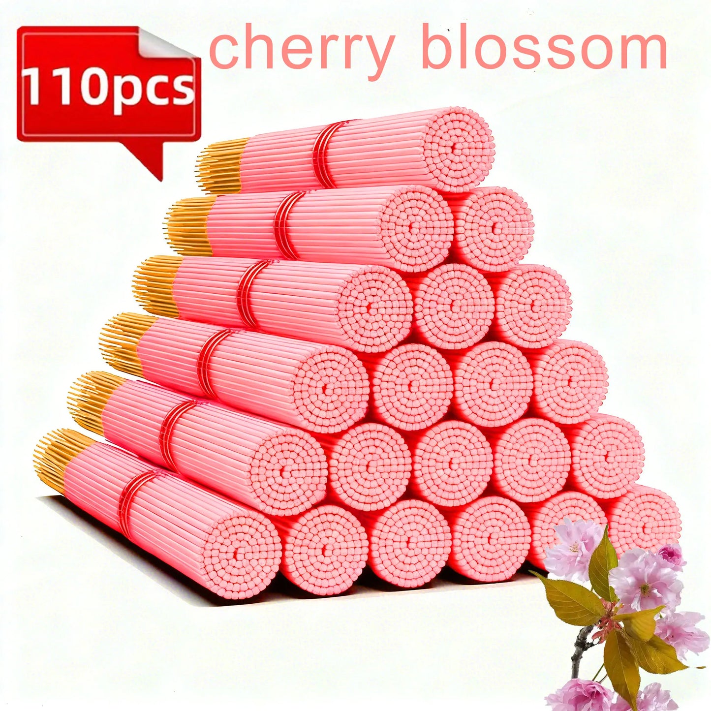 110 bâtons d’encens parfumés Himalaya – lavande, rose, sauge blanche, agarwood et santal