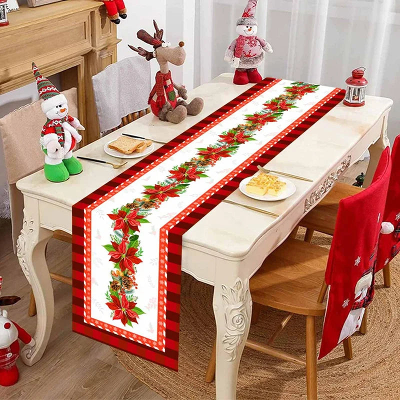 Chemin de Table de Noël 2025 – Polyester 35×180 cm