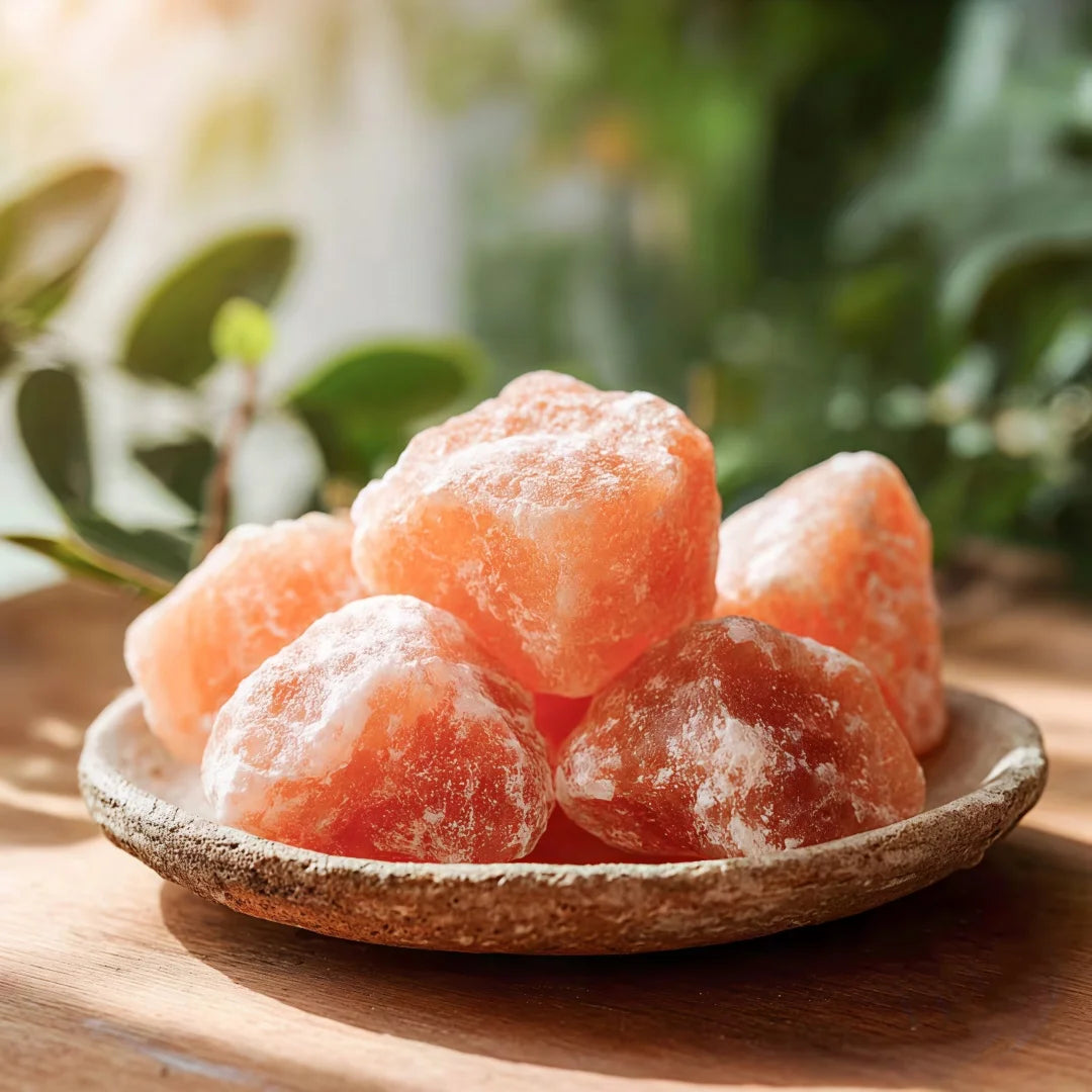 Pierre de sel rose de l’Himalaya naturelle – cristal brut spirituel pour purification et décoration