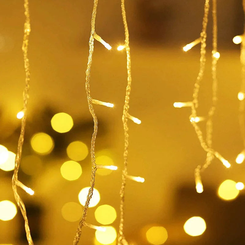 Guirlande Lumineuse Rideau LED – 5M, 8 Modes, Intérieur & Extérieur | Déco Noël, Mariage & Fêtes