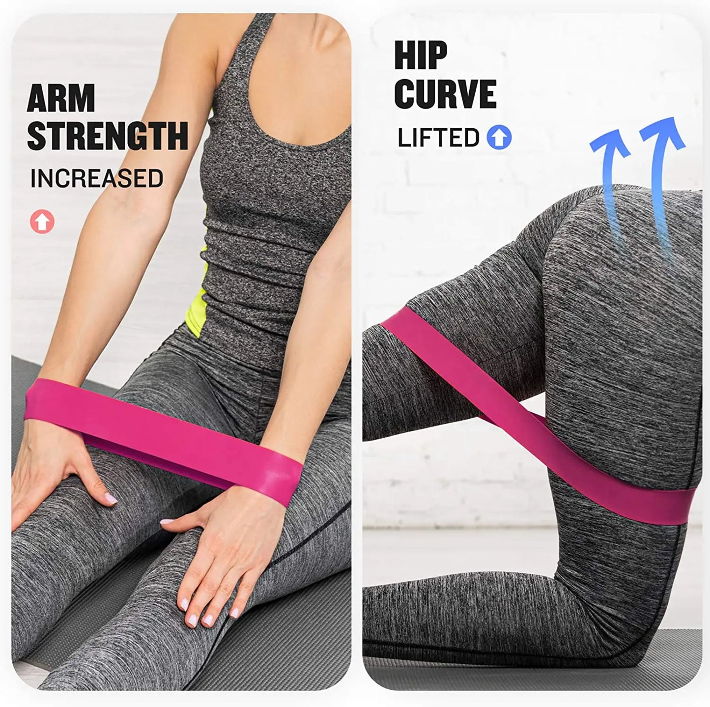 Bandes de Résistance en Latex – Fitness, Yoga, Pilates, Crossfit & Renforcement Musculaire