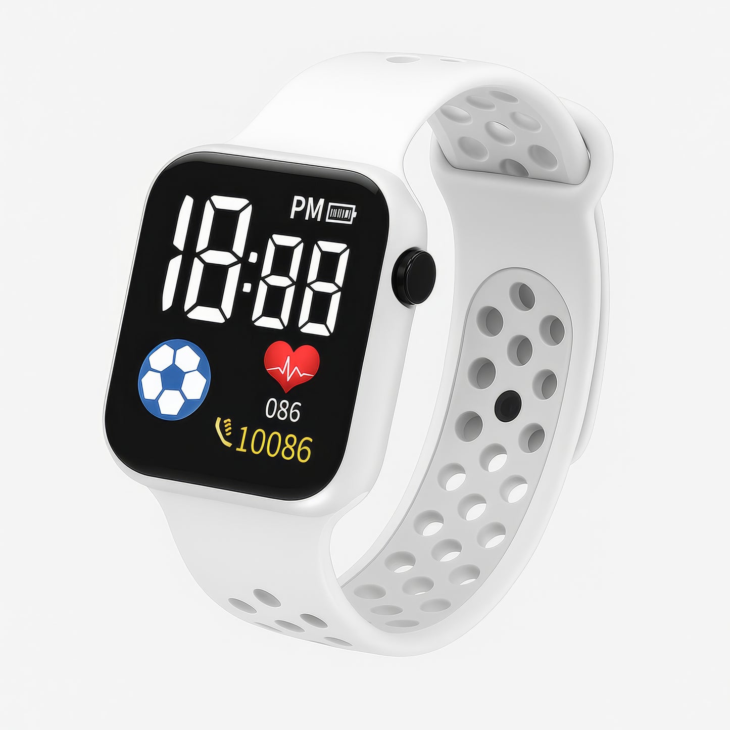 Montre Digitale LED Enfant – Sport & Étanche, Bracelet Silicone