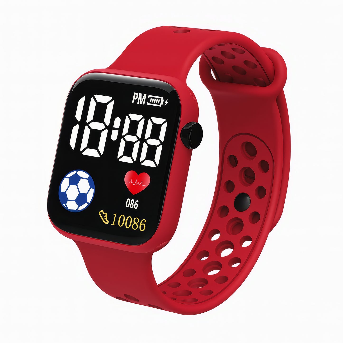 Montre Digitale LED Enfant – Sport & Étanche, Bracelet Silicone
