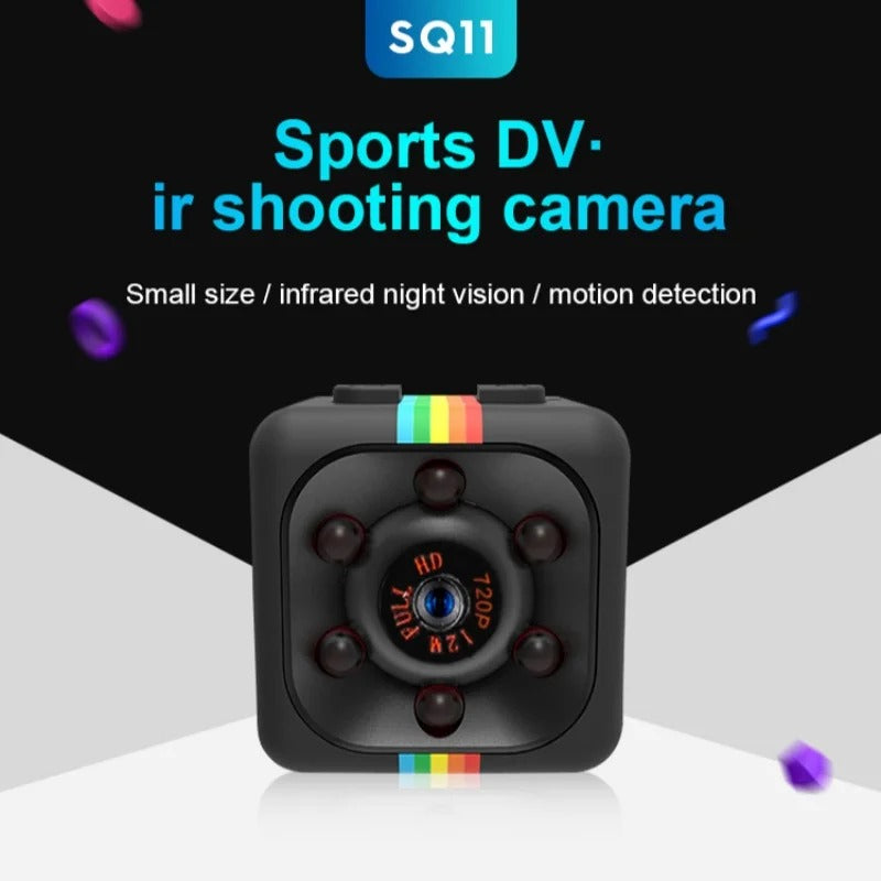 Caméra de Surveillance HD 1080P – Mini Caméra Portable avec Enregistrement Vidéo et Audio