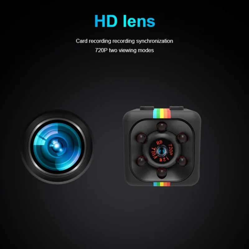 Caméra de Surveillance HD 1080P – Mini Caméra Portable avec Enregistrement Vidéo et Audio