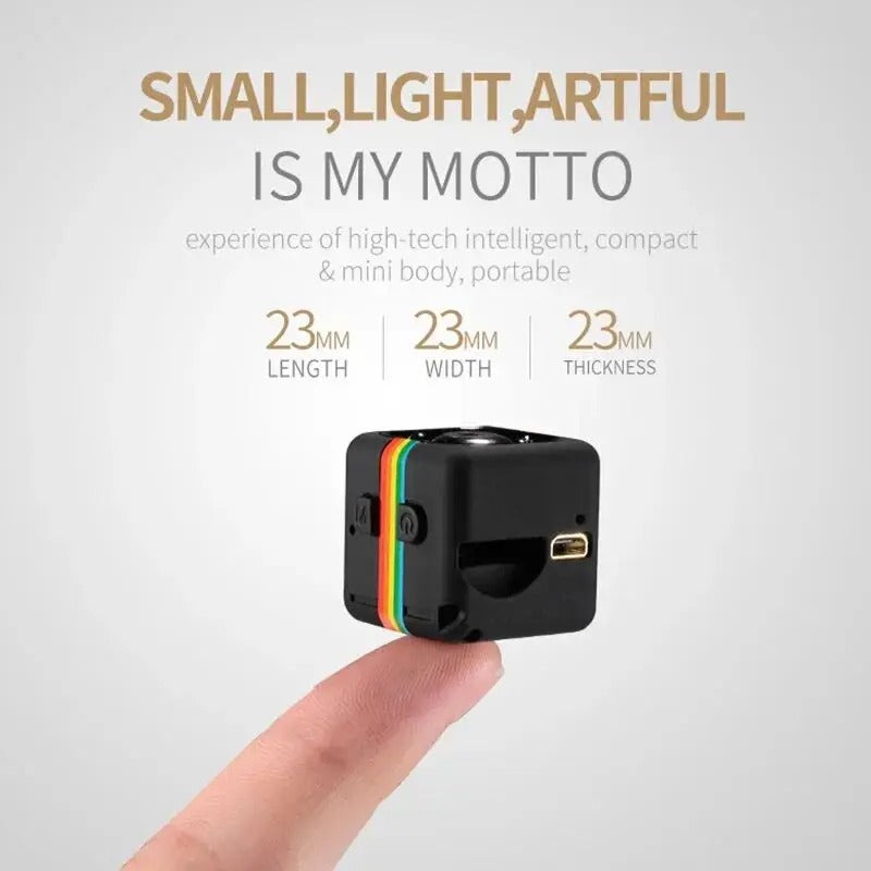 Caméra de Surveillance HD 1080P – Mini Caméra Portable avec Enregistrement Vidéo et Audio