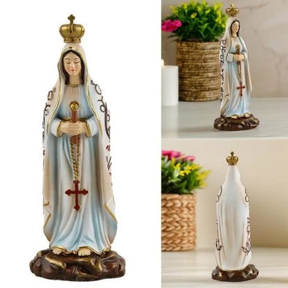 Statue religieuse Notre-Dame de Fatima – figurine de paix et d’espérance