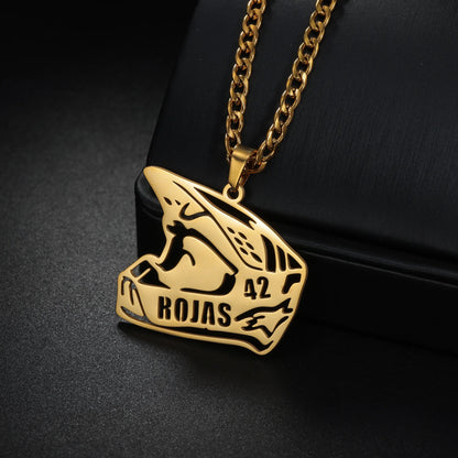 Collier Prénom Personnalisé – Ancre, Casque & Motifs au Choix