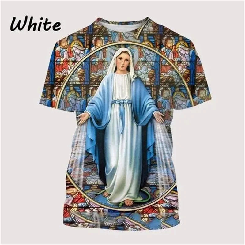 T-Shirt Vierge de Guadalupe – Notre-Dame du Mexique – Impression 3D Unisexe