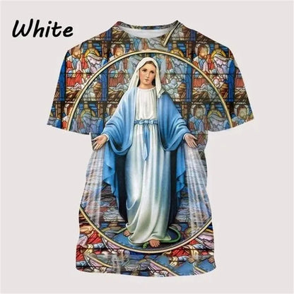 T-Shirt Vierge de Guadalupe – Notre-Dame du Mexique – Impression 3D Unisexe