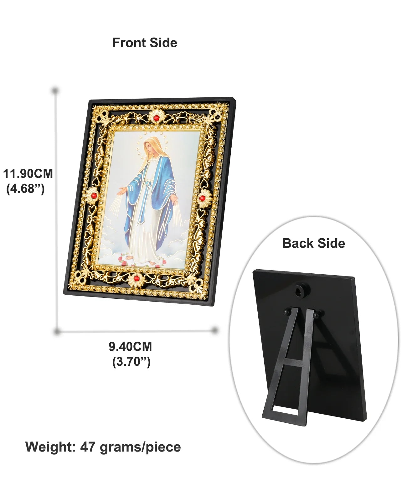 Icône Sainte Famille et archange Saint Michel – décoration religieuse de table