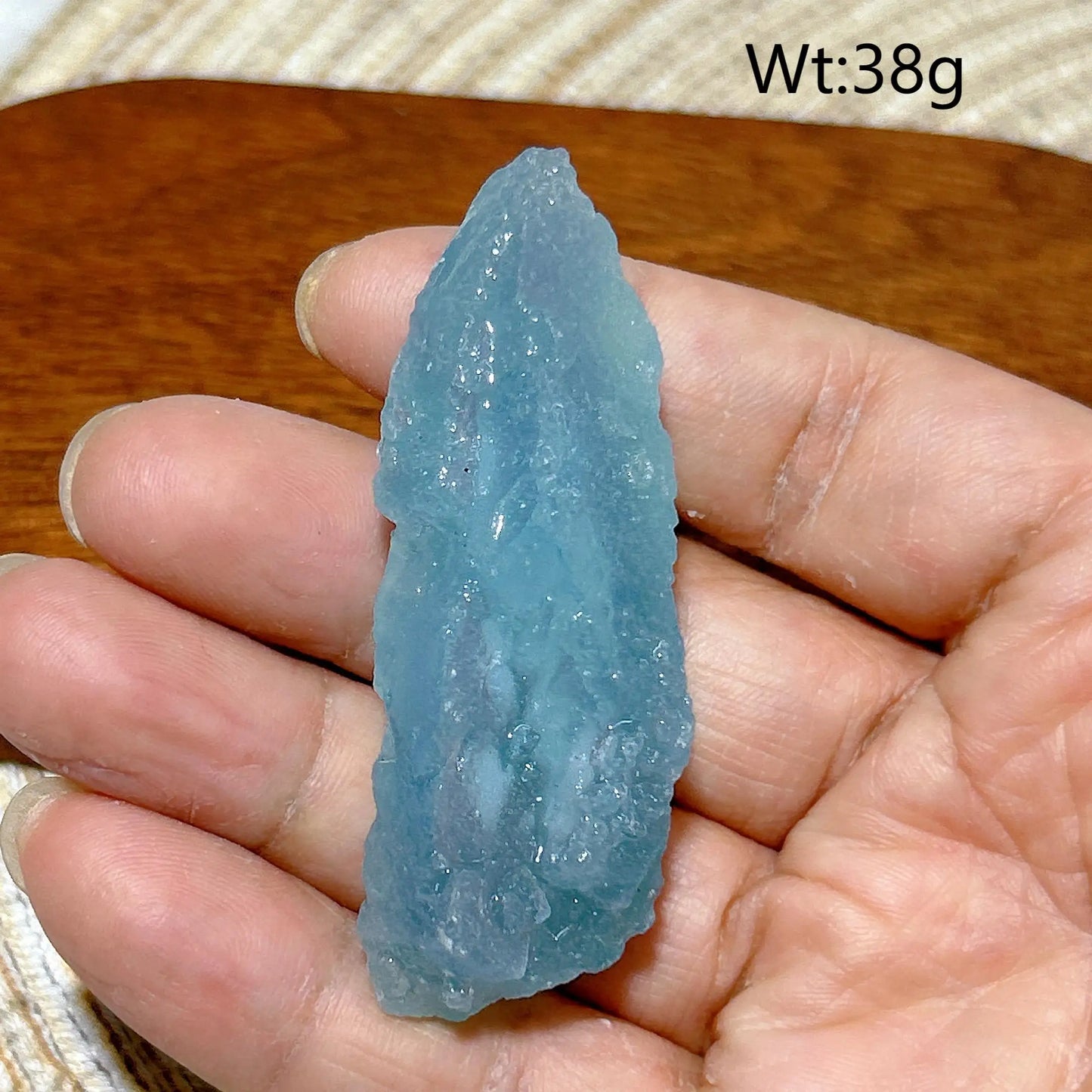Pierre Brute d’Aigue-Marine Naturelle – Cristal Reiki, Énergie Minérale & Décoration Spirituelle