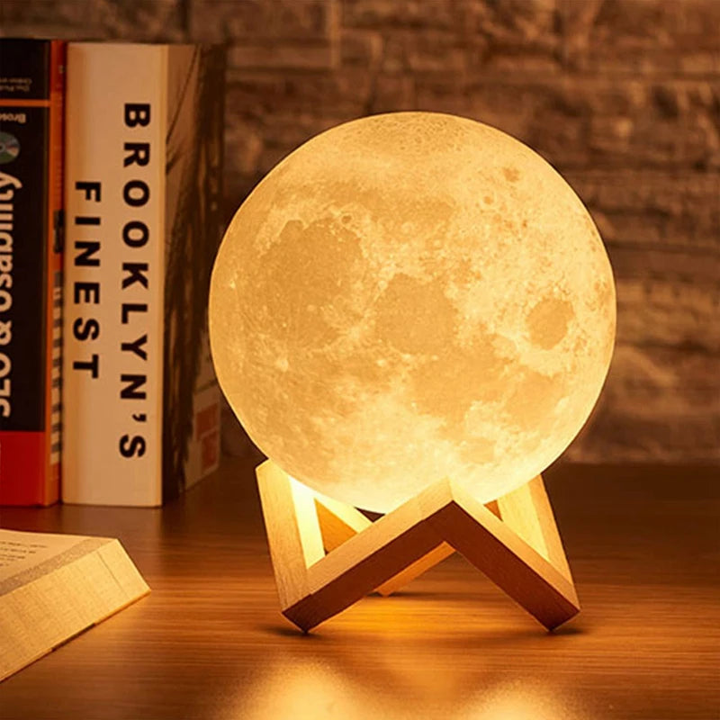 Lampe Lune LED 3D