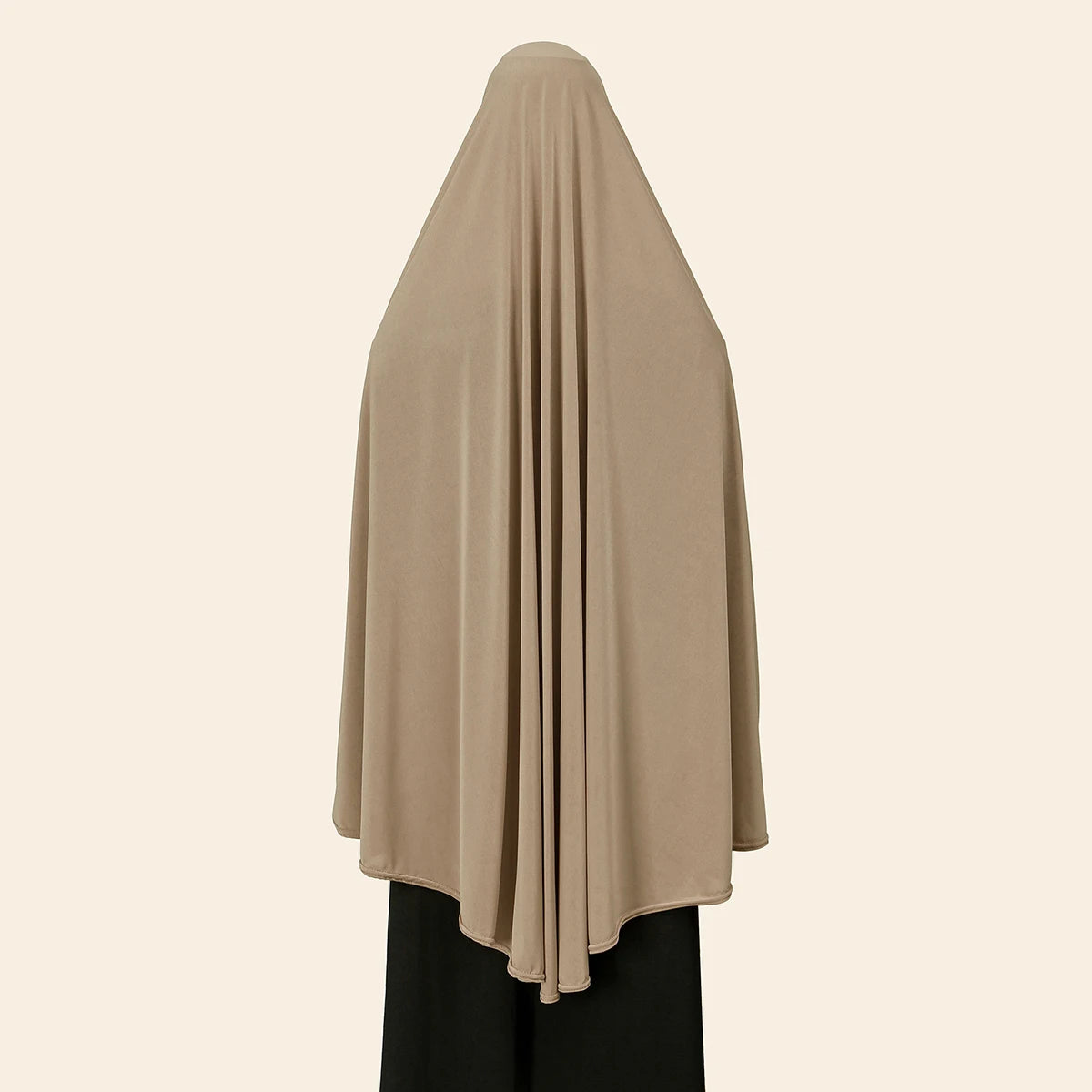 Abaya de prière musulmane pour femme avec hijab long couvrant – Coton doux, couleur unie, spécial Ramadan