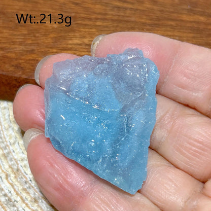 Pierre Brute d’Aigue-Marine Naturelle – Cristal Reiki, Énergie Minérale & Décoration Spirituelle