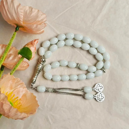 Tasbih Musulman 33 Perles en Verre – Chapelet de Prière Unisexe