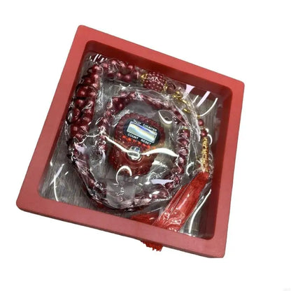 Tasbih 99 perles avec compteur – Chapelet musulman en verre