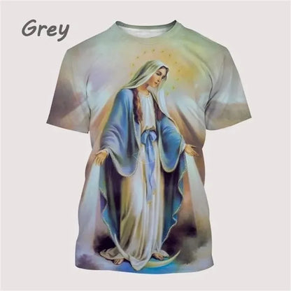 T-Shirt Vierge de Guadalupe – Notre-Dame du Mexique – Impression 3D Unisexe