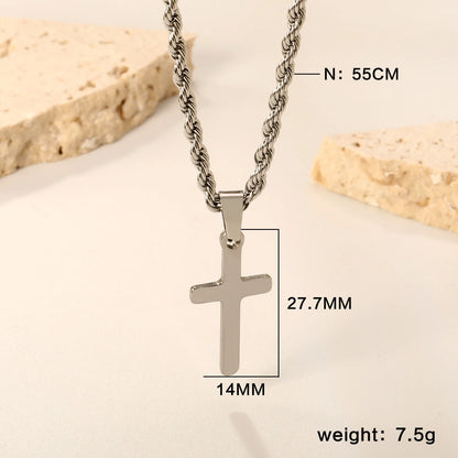Collier Rosaire Catholique Doré en Acier Inoxydable – Pendentif Croix de Prière