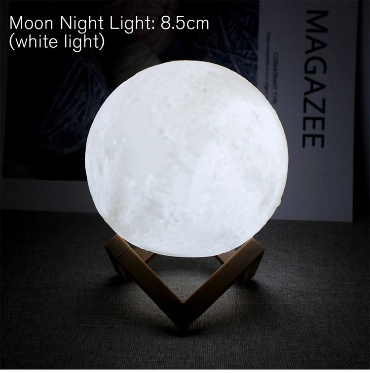 Lampe Lune LED 3D