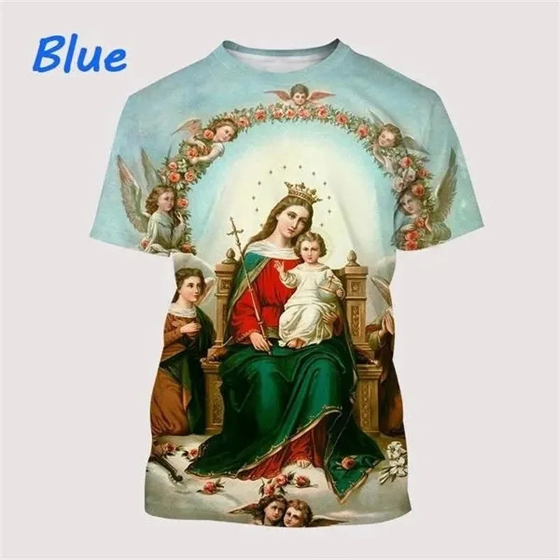 T-Shirt Vierge de Guadalupe – Notre-Dame du Mexique – Impression 3D Unisexe