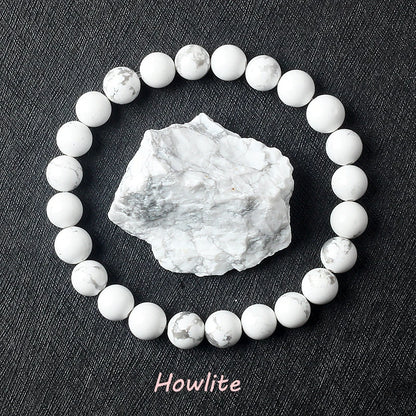 Bracelet en Perles de Pierres Naturelles – 6 ou 8 mm