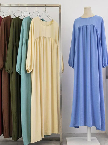 Robe longue abaya de luxe pour femme musulmane, style Dubaï, kebaya couleur unie, tenue modeste pour Ramadan, caftan africain, vêtement islamique pour femme.