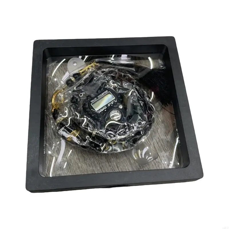 Tasbih 99 perles avec compteur – Chapelet musulman en verre