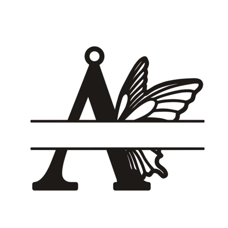 Collier Prénom Personnalisé Papillon – Acier Inoxydable Femme