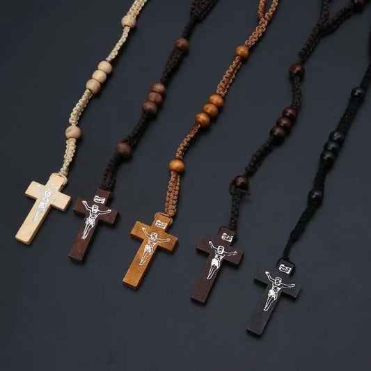 Chapelet Catholique en Bois