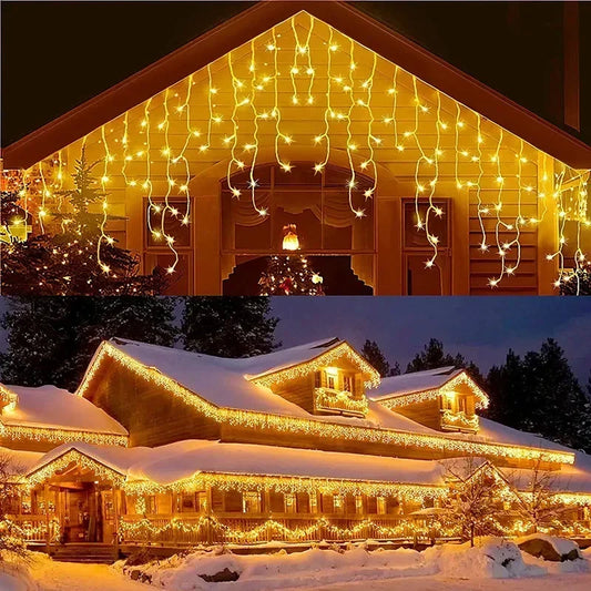 Guirlande Lumineuse Rideau LED – 5M, 8 Modes, Intérieur & Extérieur | Déco Noël, Mariage & Fêtes