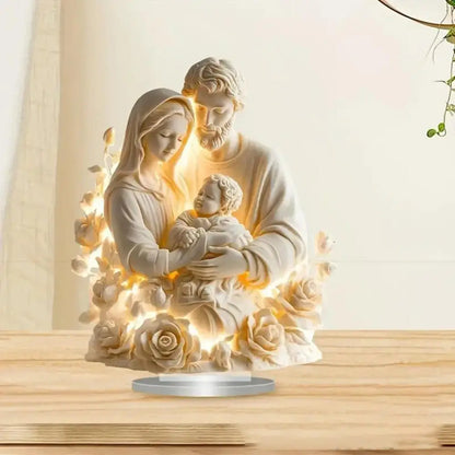 Décoration Naissance de Jésus – Centre de Table Acrylique 2D Brillant