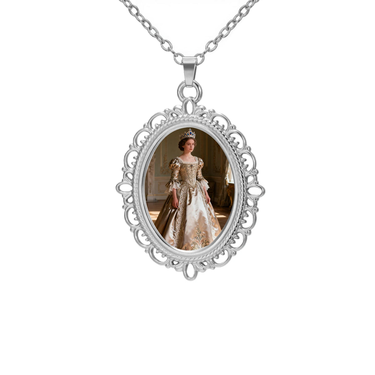 Collier Photo Personnalisé en Acier Inoxydable – Bijou Souvenir