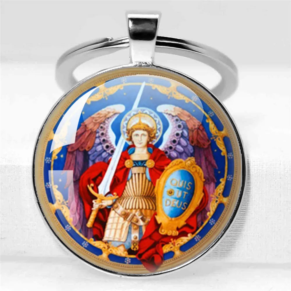 Porte-clés Archange Saint Michel / Protection Chrétienne