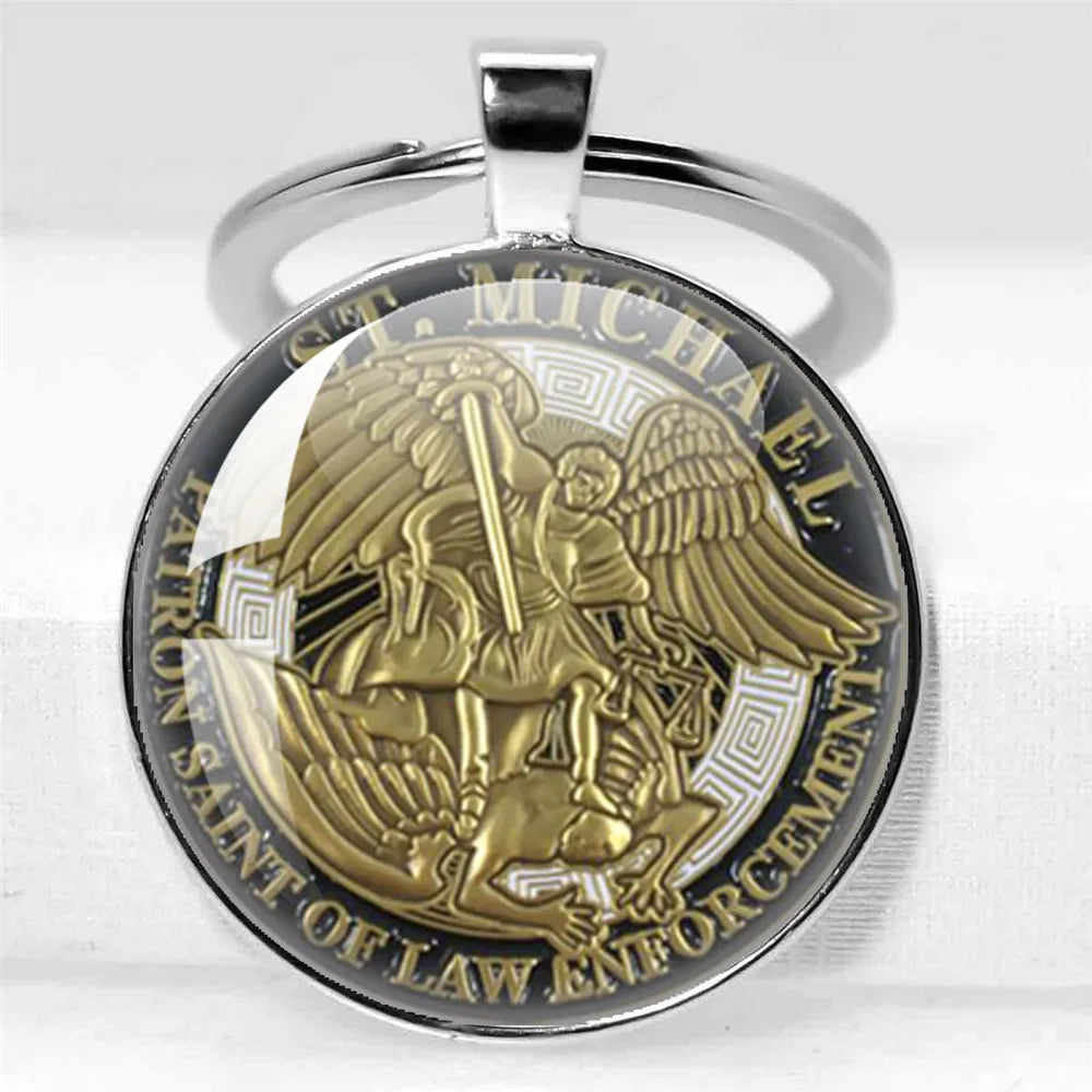 Porte-clés Archange Saint Michel / Protection Chrétienne