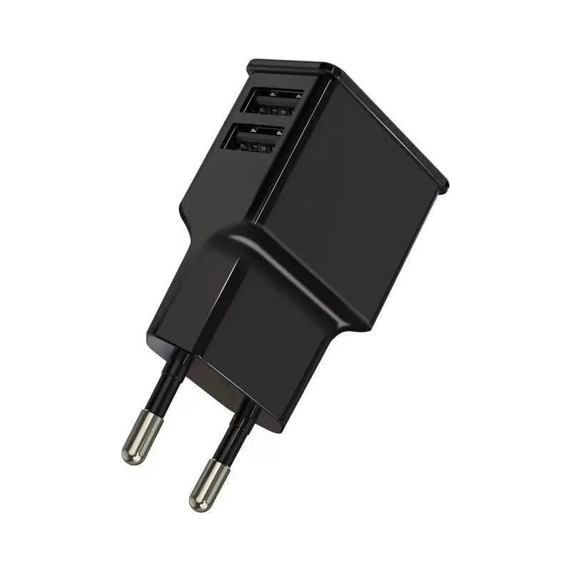 Chargeur Mural USB 5V 2A – Double Port Universel EU Plug | Compatible Samsung, iPhone & Android