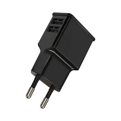 Chargeur Mural USB 5V 2A – Double Port Universel EU Plug | Compatible Samsung, iPhone & Android
